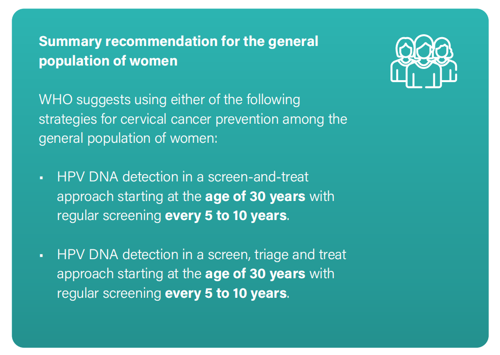 WHO發(fā)布宮頸癌防治新版指南，「推薦HPV-DNA 檢測為宮頸癌首選篩查方法」